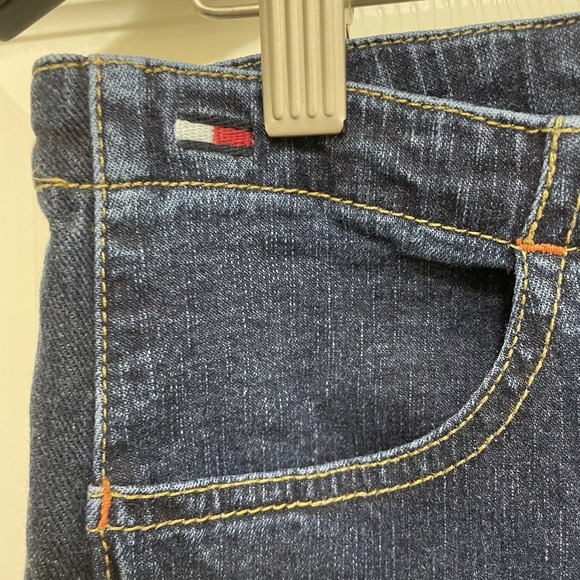 Vintage Tommy Jeans Mid Rise Flare Dark Faded Y2K 90s Deadstock‎ RARE NWT Sz 11 - Picture 4 of 11